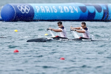Adrián Del Río y Marcus Cooper están en la final A del K2 500 al terminar su serie segundos detrás de la pareja australiana.