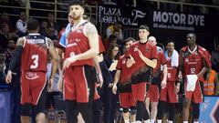 El Fuenlabrada, durante un partido de la Liga ACB