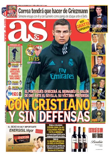 Las portadas de AS de diciembre