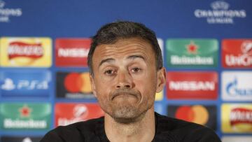 Luis Enrique "No pensé en la Liga, hay que felicitarse por el liderato"