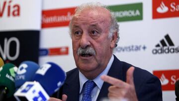 Del Bosque, en la presentación de su campuis.