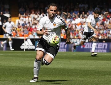 Last season in the white of Valencia.