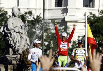 El ciclista italiano ganó la Vuelta a España en 2010, era su primera participación en la ronda española.