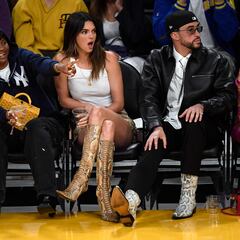 Kendall Jenner and Bad Bunny sport matching outfits for date night
