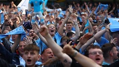 City fans are on the pitch, they know it's all over!