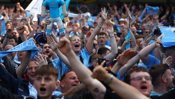 City fans are on the pitch, they know it's all over!