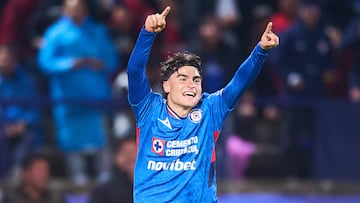 during the 6th round match between Cruz Azul and Toluca as part of the Liga BBVA MX, Torneo Apertura 2025 at Olimpico Universitario Stadium, on August 23, 2025 in Mexico City, Mexico.