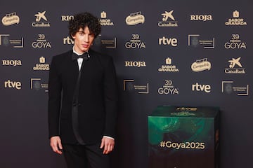 El actor chileno Jorge Lpez posa en la alfombra roja de los Premios Goya.