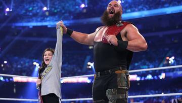 Braun Strowman peleó con un niño del público en WrestleMania 34.