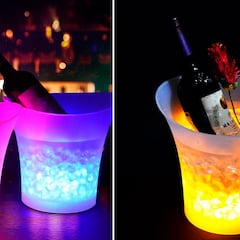 Llena de color tus cenas navideñas con esta cubitera con luz LED