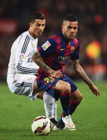 Alves y Cristiano Ronaldo.