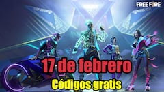 Códigos Free Fire de hoy 17 de febrero de 2022; todas las recompensas gratis