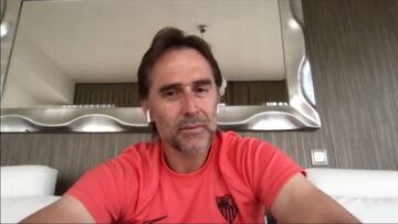 Lopetegui: "No es momento de ponerse de perfil y el fútbol está siendo muy solidario"