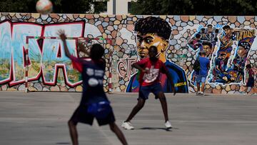 Atención al impresionante mural de Lamine Yamal y Leo Messi