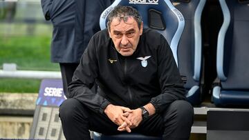 Maurizio Sarri, en el banquillo.