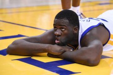 El jugador de los Golden State Warriors, Draymond Green, en el partido contra los San Antonio Spurs.