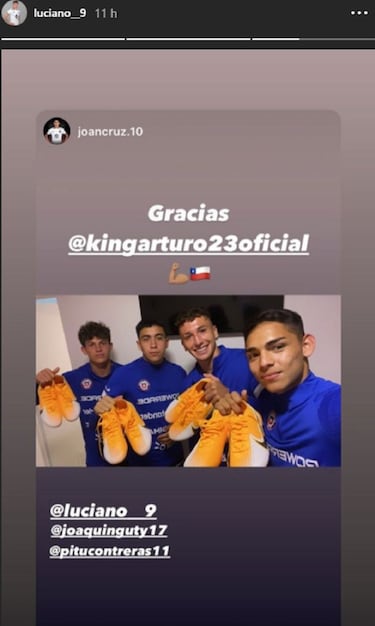 "Lo más grande": el regalo de Vidal a las figuras de la Sub 20