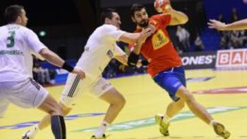 Jorge Maqueda, en un lance del partido.