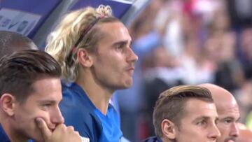 El Griezmann más patriótico: saltó con la grada al ritmo de "el que no salte no es francés"