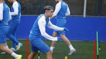 Yeremay no se entrenó este miércoles con el Deportivo.