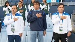 Foto previo al Partido Guatemala vs Haiti, correspondiente al Grupo -A- del Premundial Femenino CONCACAF 2014, en la foto: 	Benjamin Monterroso DT de Guatemala

15/10/2014/MEXSPORT/Jorge Martinez,

Estadio: Sporting Park, Kansas City