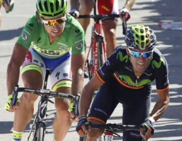 Alejandro Valverde y Peter Sagan.