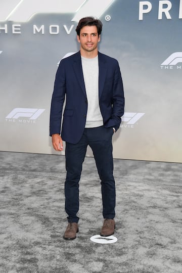 Carlos Sainz posa en la alfombra roja del preestreno de 'F1: La pel¨ªcula' celebrado en la ciudad de Nueva York.