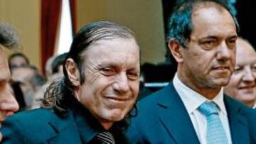 Guillermo Vilas, ayer en el sorteo.