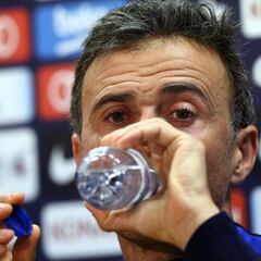 Luis Enrique: "Sabemos que vamos a sufrir durante el partido"