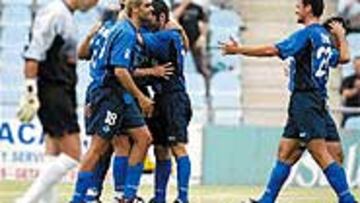<b>VICTORIA MADRILEÑA</B>. El Getafe derrotó al Poli Ejido.