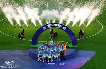 El Manchester City campeón de la Champions League.