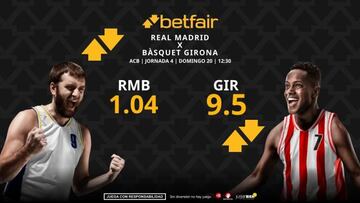 Real Madrid vs. Bàsquet Girona: horario, dónde ver, pronósticos, estadísticas y clasificación