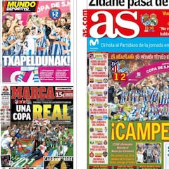 España se vuelca con la Real Sociedad y el fútbol femenino