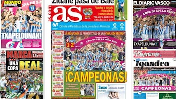 España se vuelca con la Real Sociedad y el fútbol femenino