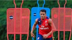 Alexis S&aacute;nchez ya est&aacute; de vuelta entrenando en Arsenal.
