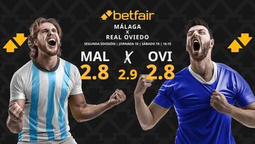 Málaga CF vs. Real Oviedo: horario, dónde ver, pronósticos y clasificación