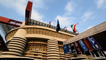 Soccer Football - Serie A - Inter Milan v Torino - San Siro, Milan, Italy - December 22, 2021 General view outside the stadium before the match REUTERS/Alberto Lingria