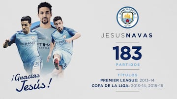 El Manchester City hace oficial el adiós de Jesús Navas