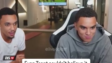 Trent Alexander-Arnold reacts shockingly to Brahim’s missed penalty in AFCON final