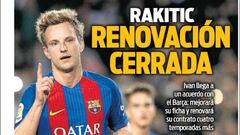 Prensa: Renovación de Rakitic y el objetivo Bellerín