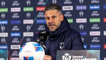 Martin Demichelis head coach of Monterrey during the round one first leg match between Forge FC and Monterrey as part of the CONCACAF Champions Cup 2025, at Hamilton Stadium on February 05, 2025 in Hamilton, Ontario, Canada.
