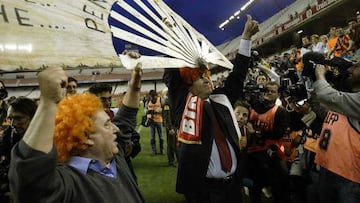 Jaume Ortí (right) pictured with the famous Palmito de Aldaya in 2004