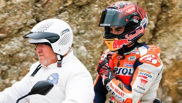 Marc Márquez sufre una dura caída en el test de Jerez