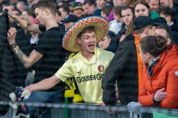 ROTTERDAM, 04-03-2023, Feijenoord stadium de Kuip , TOTO KNVB Beker (cup) , season 2022 / 2023, Match between Feyenoord and Ajax , Fan of Santiago Gimenez - Photo by Icon sport during the KNVB Cup match between Feyenoord and Ajax at De Kuip on April 5, 2023 in Rotterdam, Netherlands. (Photo by ProShots/Icon Sport via Getty Images)