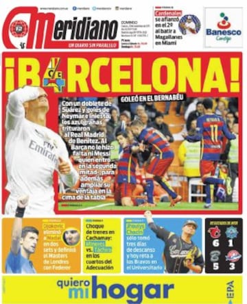 Portadas de la prensa mundial