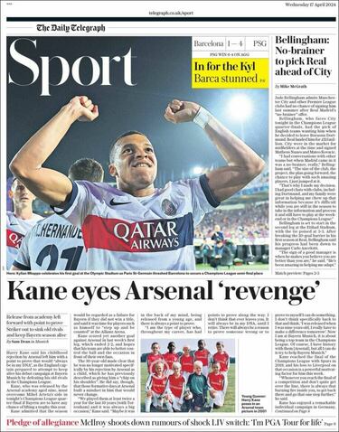 Las portadas tras la eliminación del Barcelona y Atlético