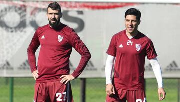 El Millonario trabajó por la tarde en el hotel Hilton, donde Marcelo Gallardo ultimó detalles para el primer duelo copero ante Boca.