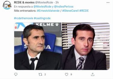 Ernesto Valverde y Steve Carell