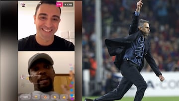 Xavi a Eto'o: "¿Jugarás como el Barça del sextete o como Mou?