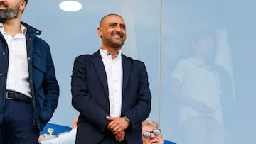 Luhay Hamido, en el palco del Mirandilla.